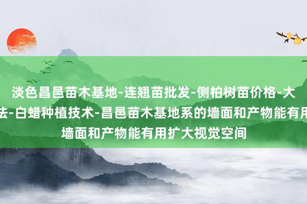 淡色昌邑苗木基地-连翘苗批发-侧柏树苗价格-大叶女贞修建方法-白蜡种植技术-昌邑苗木基地系的墙面和产物能有用扩大视觉空间
