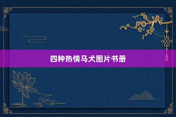 四种热情马犬图片书册